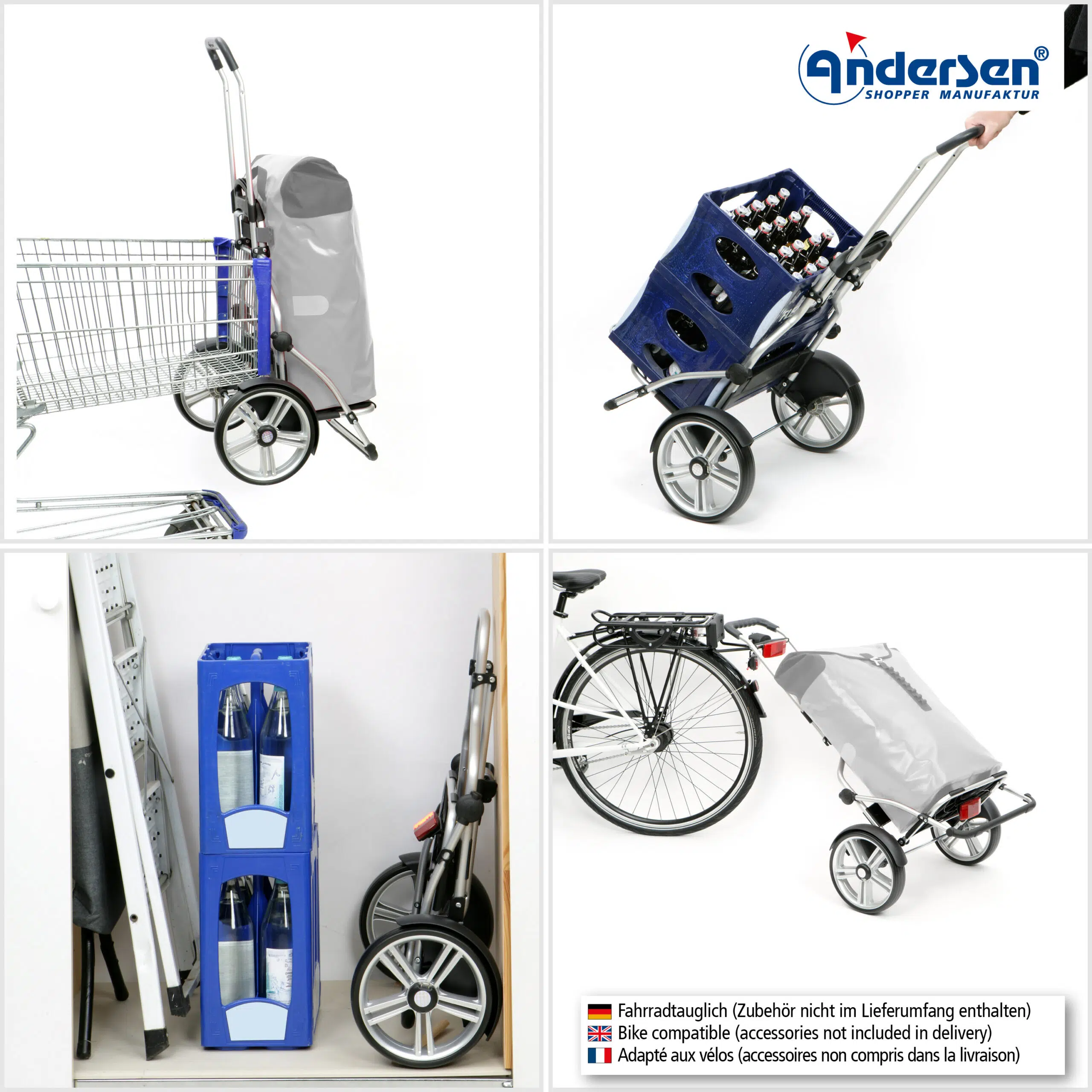 Châssis Andersen Royal Shopper Plus roues à roulement à billes 25 cm – Image 3