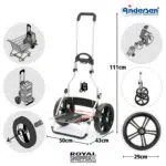 Châssis Andersen Royal Shopper roues à roulement à billes 29 cm – Image 2