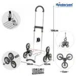 Châssis Andersen Scala Shopper 6 roues Treppensteiger – Image 2