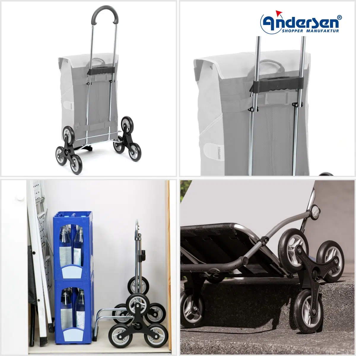 Châssis Andersen Scala Shopper 6 roues Treppensteiger – Image 3