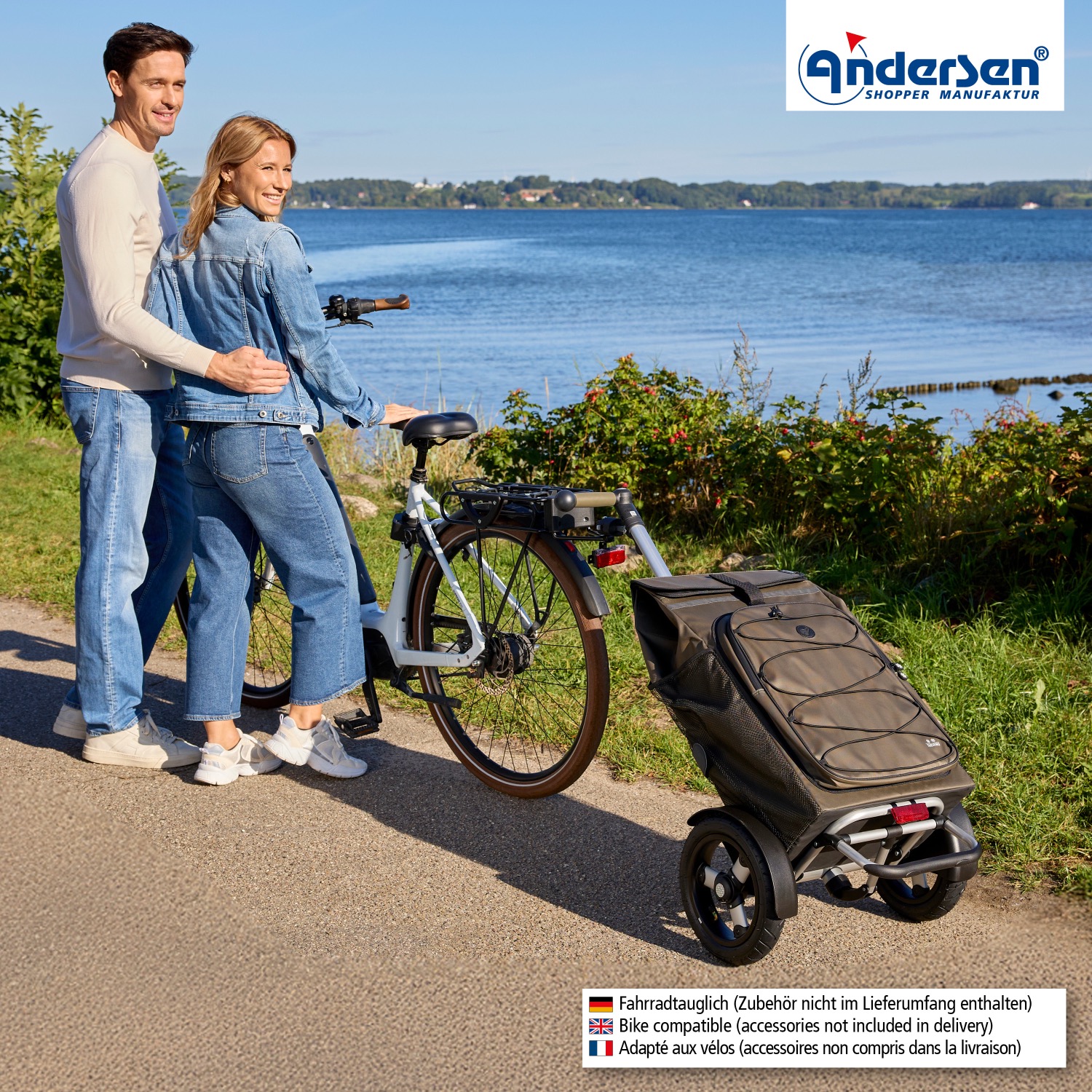 Pack remorque vélo Andersen Tura Shopper Fado + attelage – Image 3