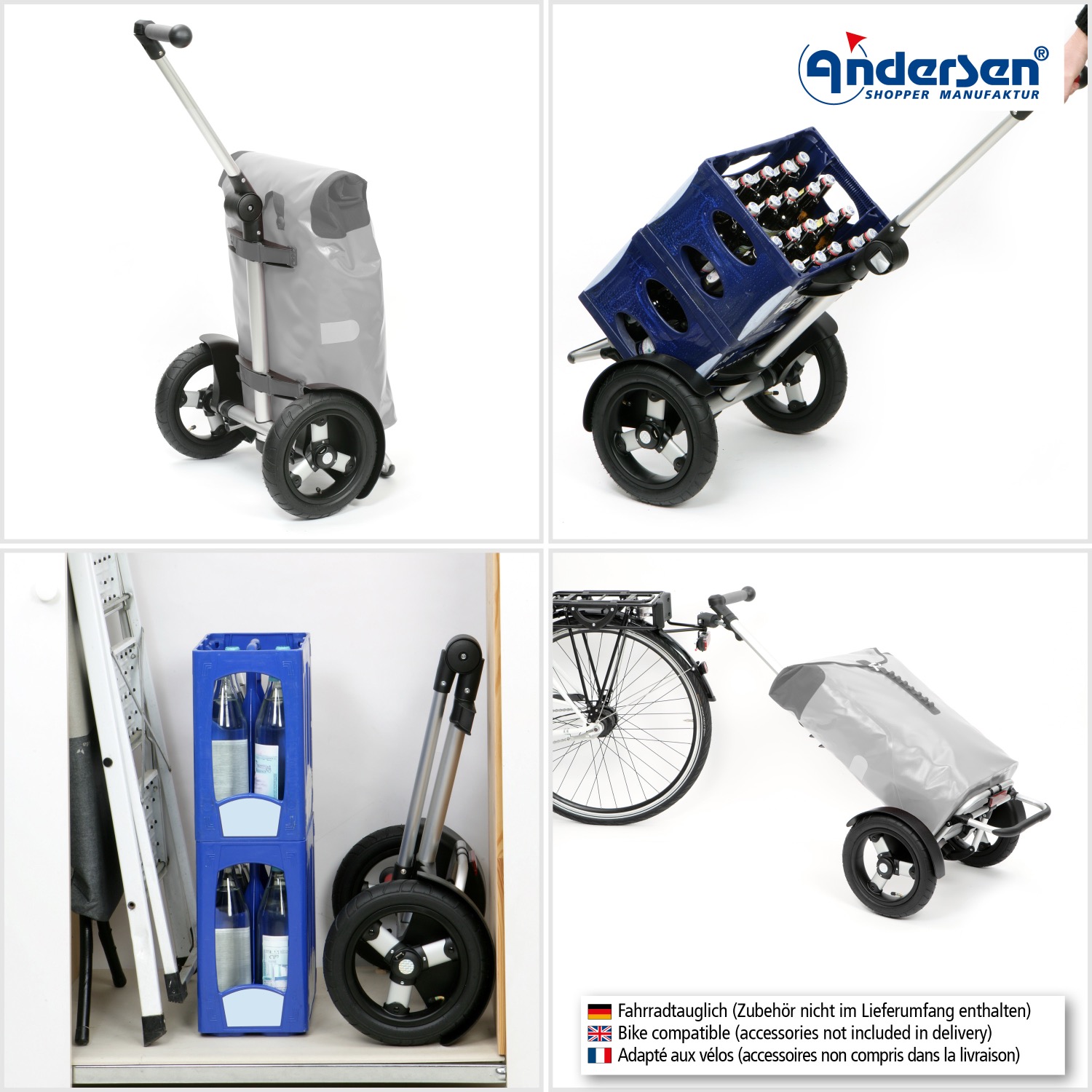 Pack remorque vélo Andersen Tura Shopper Fado + attelage – Image 7