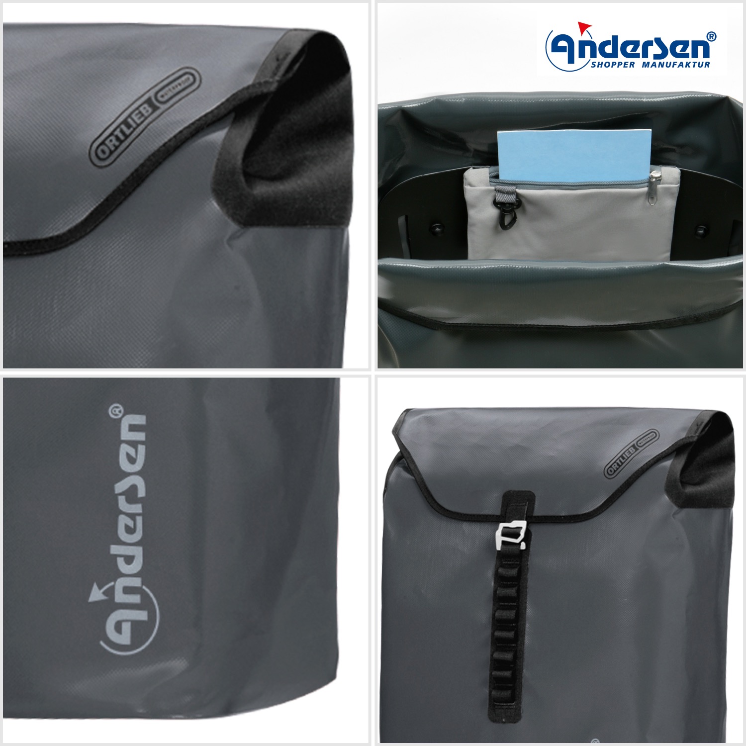 Pack remorque vélo Andersen Royal Shopper Plus Ortlieb + attelage – Image 13