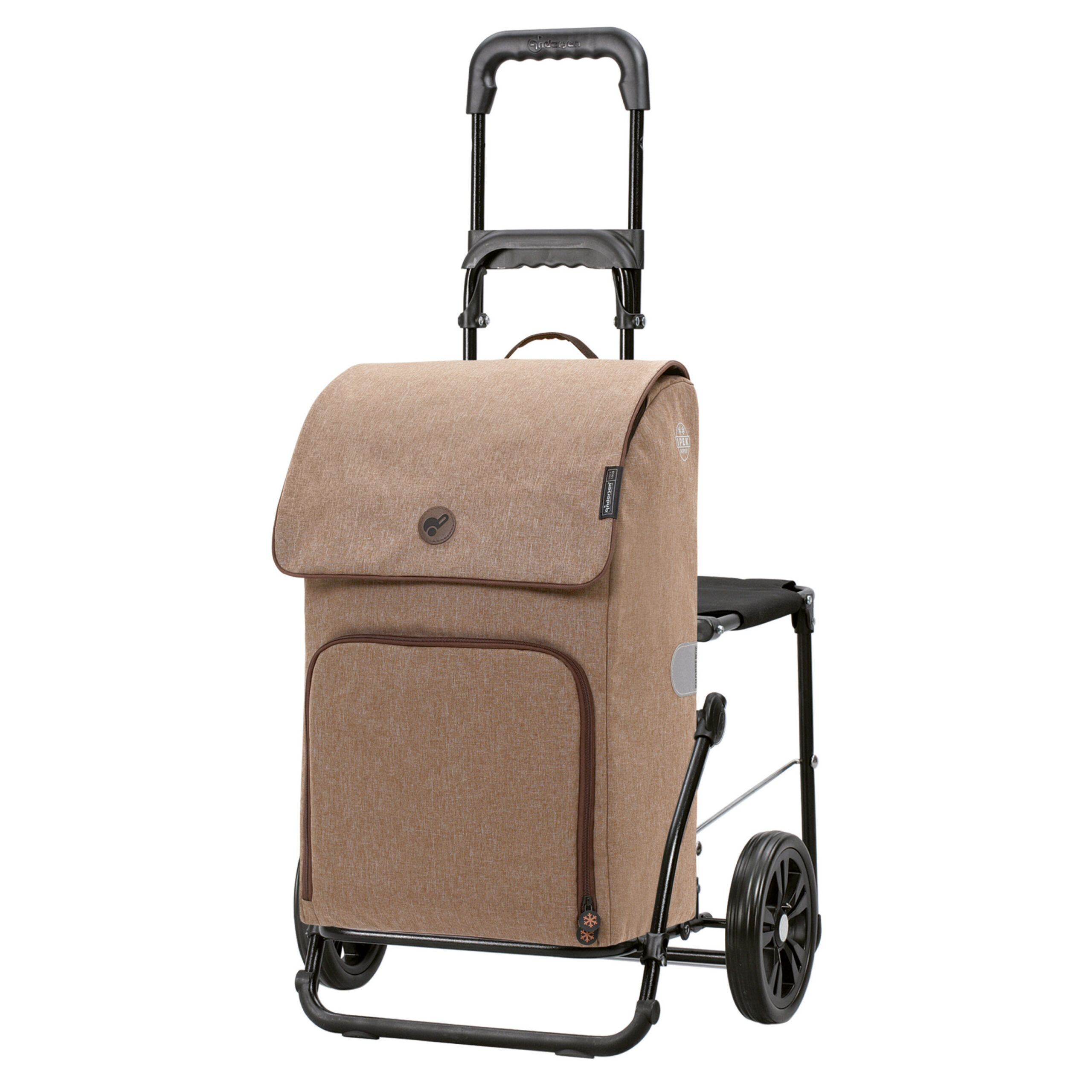 198-236-40_komfort_shopper_ipek_maxi_sand__1_main Andersen Komfort Shopper Ipek Maxi Chariot avec siège 2 roues – Image 1